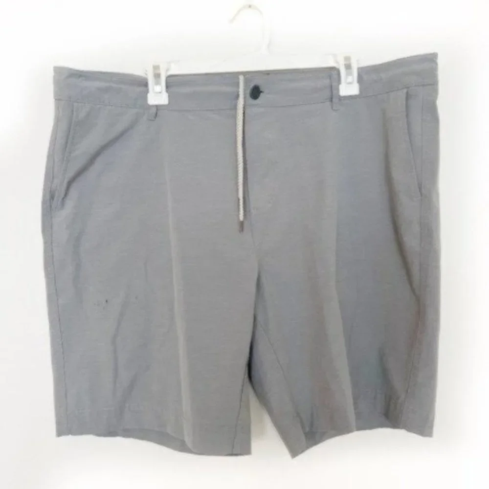 Faherty Belt Loop Grey All Day Shorts Size 40